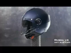 Caberg Riviera V4 Matt Blue Open Face Helmet 19 Caberg Riviera V4 Matt Blue Open Face Helmet -UFO Sales Store hqdefault 3 89 jpg