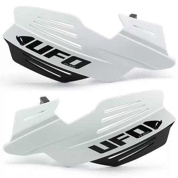 UFO White Vulcan Universal MX Handguards 1 UFO White Vulcan Universal MX Handguards