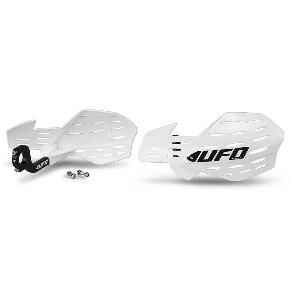 UFO Guardian 2 Universal MX Handguards White 1 UFO Guardian 2 Universal MX Handguards White