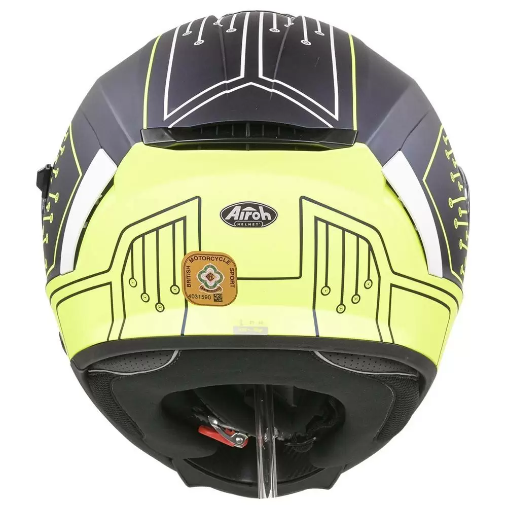 Airoh Spark Cyrcuit Blue Yellow Full Face Helmet 7 Airoh Spark Cyrcuit Blue Yellow Full Face Helmet - Image 7