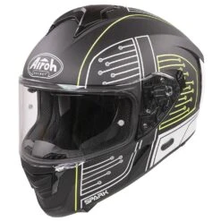 Airoh Spark Cyrcuit Black Full Face Helmet 12 Airoh Spark Cyrcuit Black Full Face Helmet -UFO Sales Store spc35 01 3