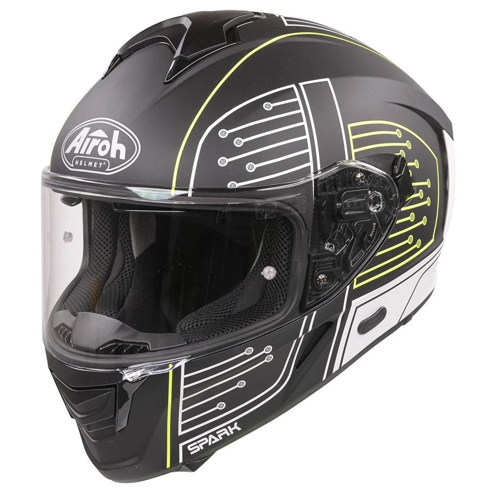 Airoh Spark Cyrcuit Black Full Face Helmet 5 Airoh Spark Cyrcuit Black Full Face Helmet - Image 5