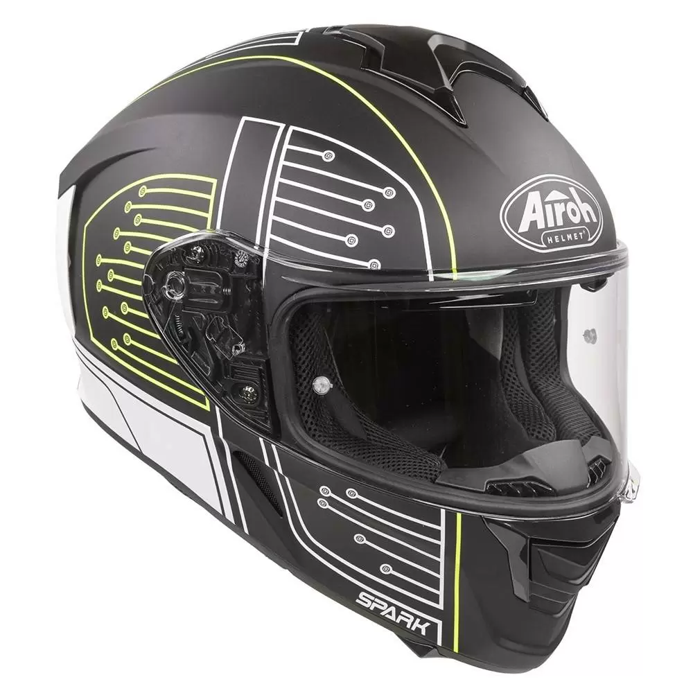 Airoh Spark Cyrcuit Black Full Face Helmet 7 Airoh Spark Cyrcuit Black Full Face Helmet - Image 7