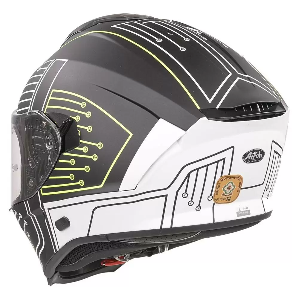 Airoh Spark Cyrcuit Black Full Face Helmet 10 Airoh Spark Cyrcuit Black Full Face Helmet - Image 10
