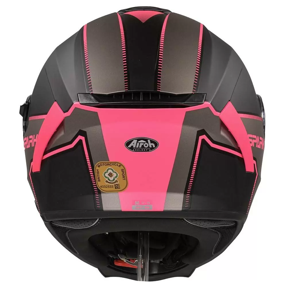 Airoh Spark Flow Black Pink Full Face Helmet 5 Airoh Spark Flow Black Pink Full Face Helmet - Image 5