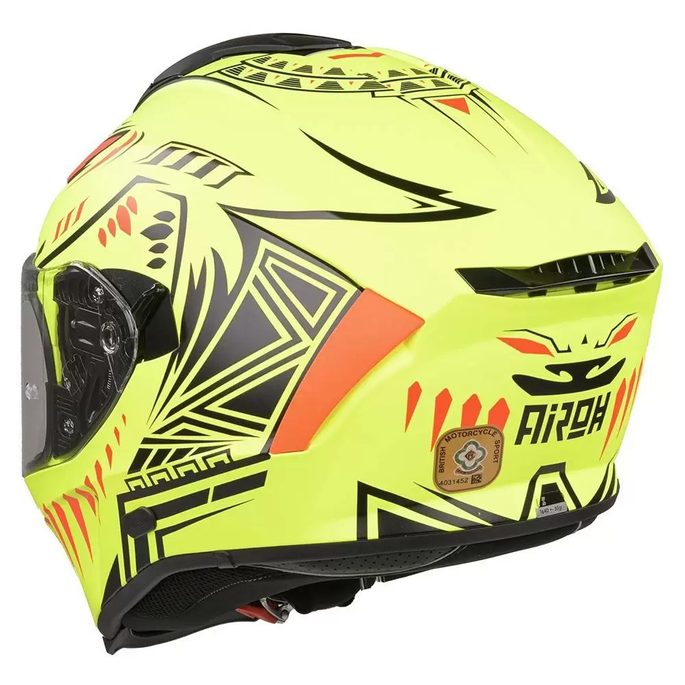Airoh Spark Vibe Yellow Full Face Helmet 8 Airoh Spark Vibe Yellow Full Face Helmet - Image 8