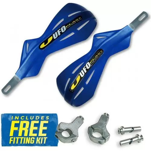 UFO Alu Brush Handguards - Reflex Blue 2 UFO Alu Brush Handguards - Reflex Blue - Image 2