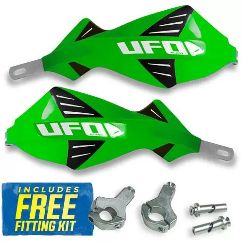 UFO Discover Handguards - KX Green 1 UFO Discover Handguards - KX Green