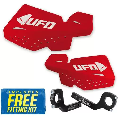 UFO Viper Handguards - CR-CRF Red 2 UFO Viper Handguards - CR-CRF Red - Image 2