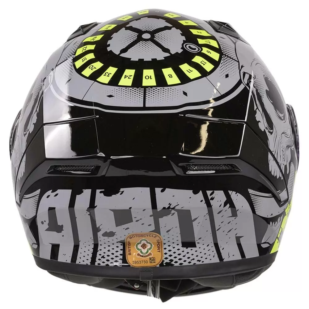 Airoh Valor Akuna Yellow Full Face Helmet 10 Airoh Valor Akuna Yellow Full Face Helmet - Image 10